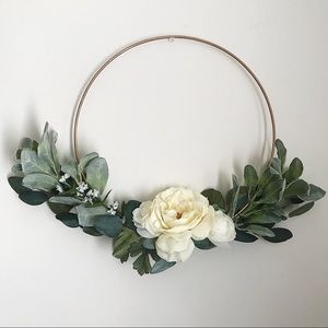 🌵Floral Hoop Decoration (Handmade)
